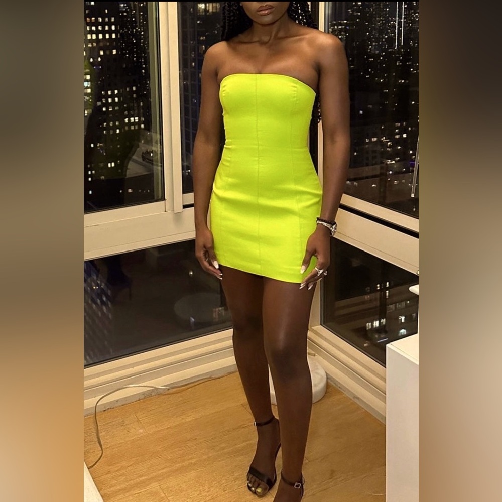 Meshki Maci dress in Lime, XS - Picture 2 of 4